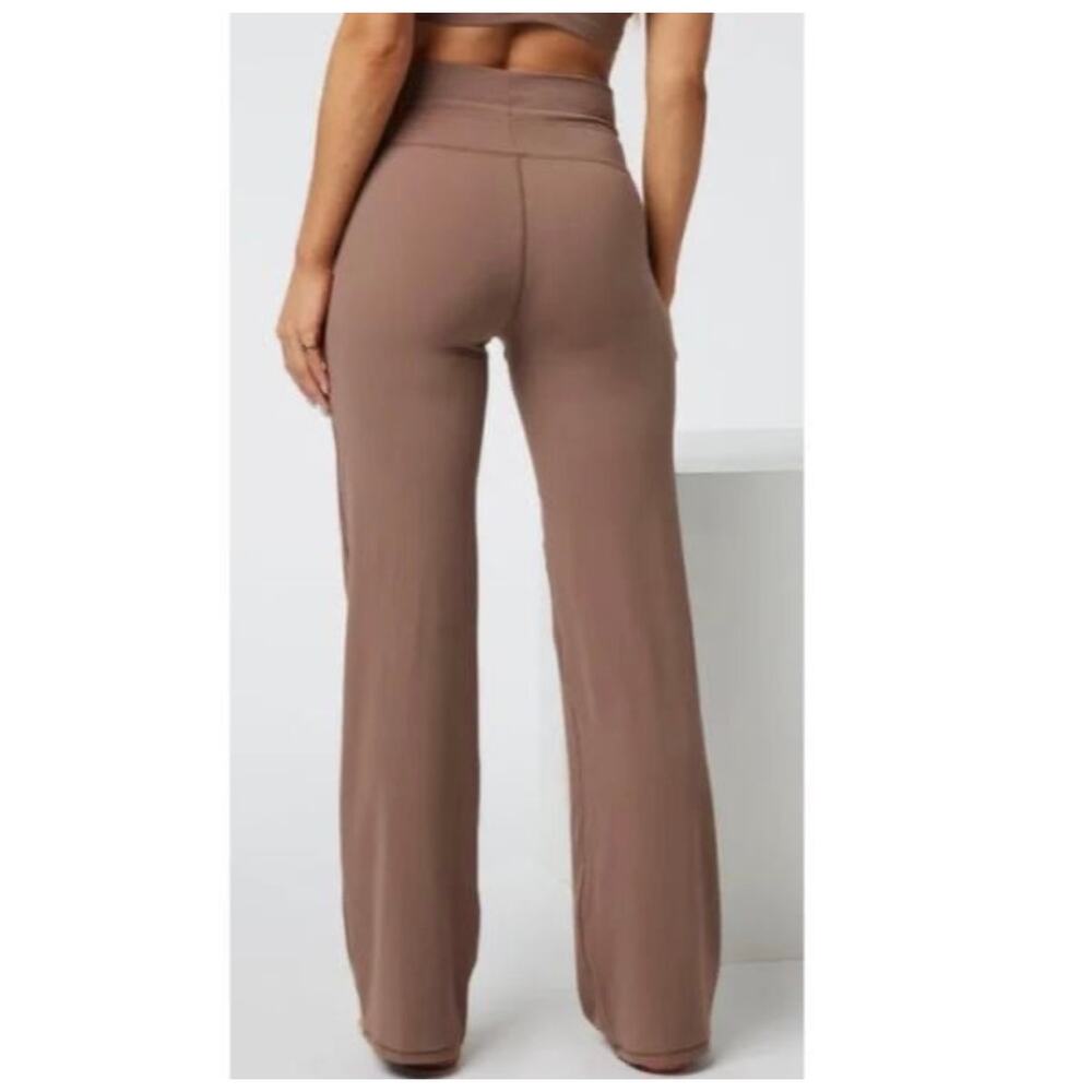 Vuori Women’s Hazelnut Wide Leg Pants Daily Flat Front Drawstring Size XS - Picture 2 of 7